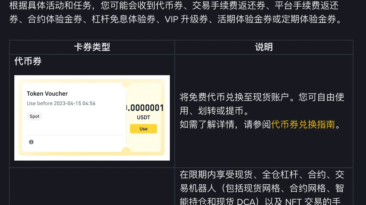 币安代币券能提现吗？兑换步骤、到账账户和过期规则
